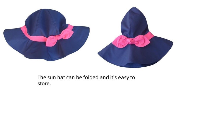 Vimeet Kid Baby Summer Hat Baby Sun Hat Toddler Beach Hat Baby Bucket Hat White - Image 4